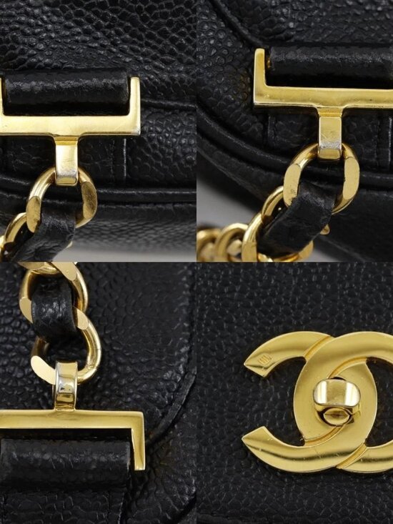 CHANEL COCO Mark Backpack Daypack ChainBackpack black leather Women main image 9